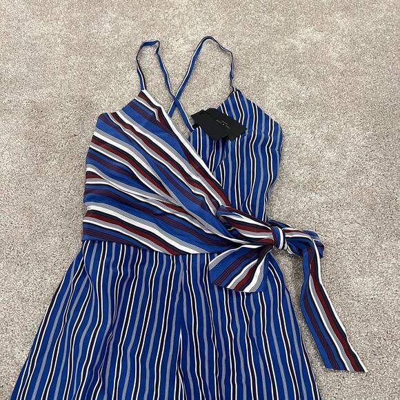 NWT Rag and Bone‎ Blue Multi Felix Jumpsuit 100% Silk $595 MSRP Size 00 - Picture 6 of 14